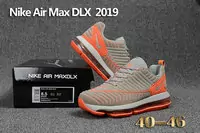 hommes nike air max dlx running chaussures athletic gray orange